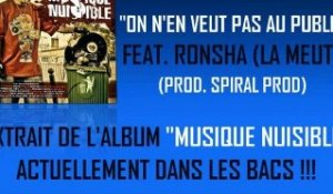 G-ZON (LA MEUTE) FEAT. RONSHA - ON N'EN VEUT PAS AU PUBLIC (PROD. SPIRAL PROD)