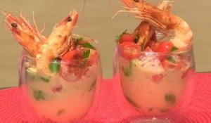 Verrine avocat-crevette, sauce cocktail - 750 Grammes
