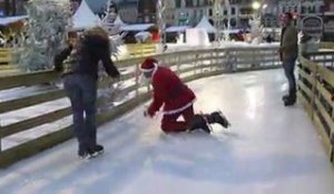 Le Père Noël ne sait pas patiner…
