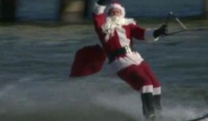 Le Père Noël en ski nautique à Washington