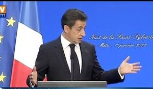 Nouvel an : Sarkozy rend hommage aux forces de sécurité