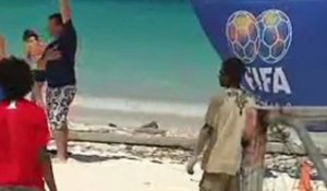 promotion du beach soccer à Lifou