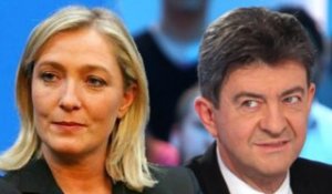 Échange d'amabilités entre Le Pen et Mélenchon