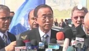 Ban Ki-moon chahuté à Gaza