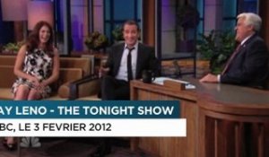 Jean Dujardin fait le clown sur le plateau du "Tonight Show" de Jay Leno