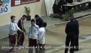Quarts de finale, Super 16 de Saint-Vulbas, Jarrige contre Verne, Goffi contre Bilon