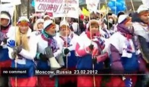 Rassemblement électoral pro-Poutine à Moscou - no comment