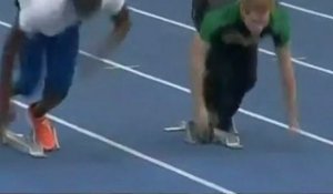 Le Prince Harry défie le sprinter Usain Bolt