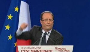 François Hollande au Bourget (2/2)