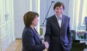 Rencontre entre Martine Aubry et le Premier Ministre Belge Elio Di Rupo