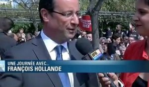 Présidentielle : une journée avec François Hollande