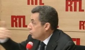 Nicolas Sarkozy, candidat UMP, vendredi sur RTL : "La crise financière est passée, je persiste et signe !"