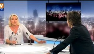 BFMTV 2012 : l'interview de Marine Le Pen par Le Point