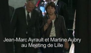 Jean-Marc Ayrault et Martine Aubry au Meeting de Lille