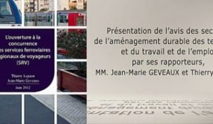 L'ouverture à la concurrence des services ferroviaires régionaux de voyageurs - M. Geveaux