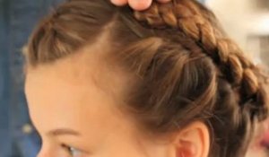 comment faire une couronne de tresses en 2 minutes ?