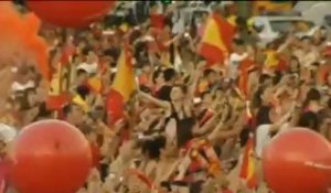 Espagne - La Roja fête sa victoire à Madrid