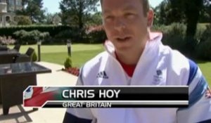 JO 2012 - Chris Hoy, porte-drapeau