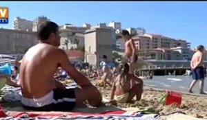 Marseille : sur la plage on respecte les consignes en cas de chaleur