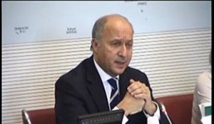 Audition de Laurent Fabius devant la Commission des Affaires étrangères de l'Assemblée nationale