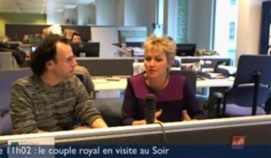 Le 11h02 : le couple royal en visite au Soir