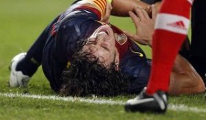 La terrible blessure de Puyol attriste le vestiaire du Barça