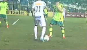 Neymar nouveau geste technique (Santos 3 -1 Palmeiras)
