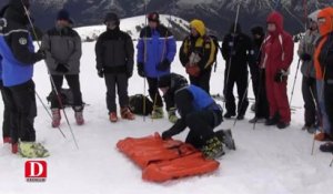 Exercice avalanche sur le plateau de Beille
