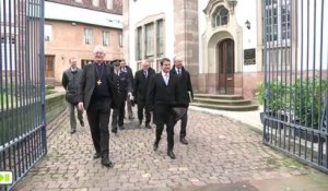 Manuel Valls étudie le dispositif de sécurité à Strasbourg