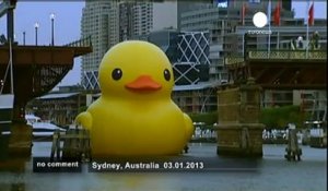 Un canard géant envahit Sydney - no comment