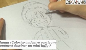 Manga : Comment colorier un personnage aux feutres 1-3 - Dessiner Luffy de One Piece - HD