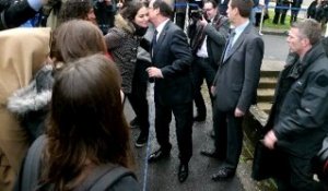 François Hollande à l'aérocampus de Latresne