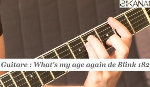 Cours guitare : Jouer What's my age again de Blink 182 à la guitare - HD