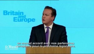 Cameron veut un référendum sur le maintien de son pays dans l'UE