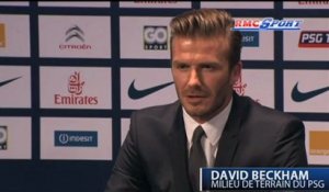 PSG / David Beckham veut s'imposer à Paris - 31/01