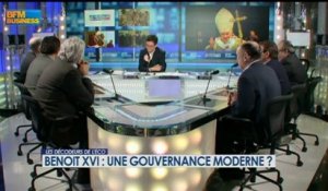 Benoit XVI : une gouvernance moderne ? - 11 février - BFM : Les décodeurs de l'éco 5/5