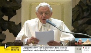 Première apparition du pape depuis sa renonciation