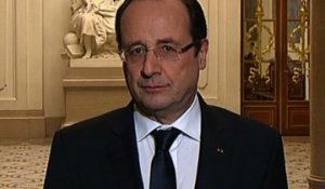 Déclaration du président de la République au sujet des otages français