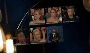 Jennifer Lawrence reçoit l'Oscar de la meilleure actrice