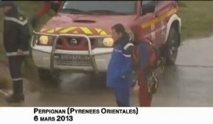 Le corps d'une automobiliste emportée par une crue retrouvé près de Perpignan