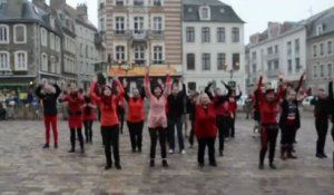 Une flashmob devant l’hôtel de ville avec le maire de Boulogne-sur-Mer