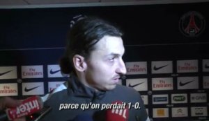 Zlatan : "Ce n'est jamais facile !"