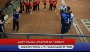 Présentation, J14 Club Elite F Sport Boules, Fontaine contre Saint-Priest