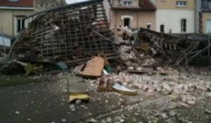 Une maison s'effondre à Reims