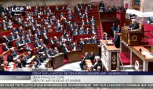 Motion de censure : l'intégral du discours de Jean-François Copé