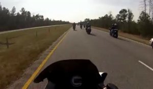 Accident : Doubler des motards par la droite