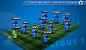 L'équipe-type de la 32e journée de Ligue 1