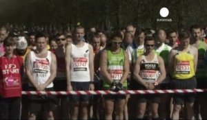 Marathon de Londres: Hommage aux victimes des attentats...