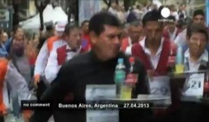 Une course de serveurs en Argentine - no comment