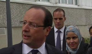 Hollande aux Mureaux sur le thème de l'emploi des jeunes
